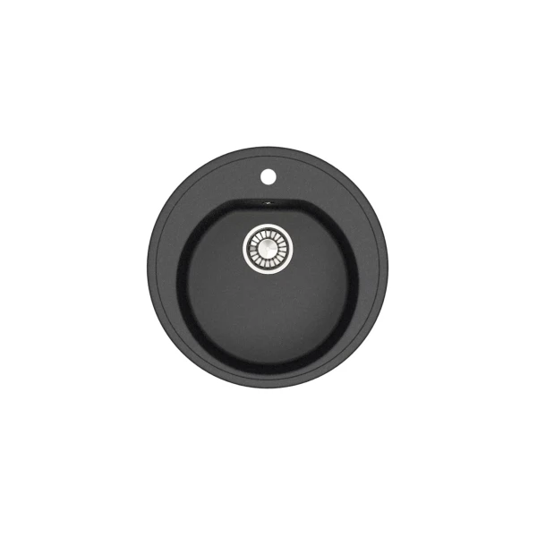 

мойка кухонная мраморная glanz 51х51 черный j-003-32