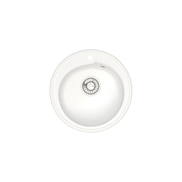

мойка кухонная мраморная glanz 43,5х43,5 белый j-004-31