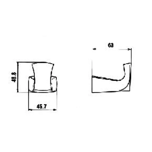 Фото Крючок для халата paini lady 89cr011