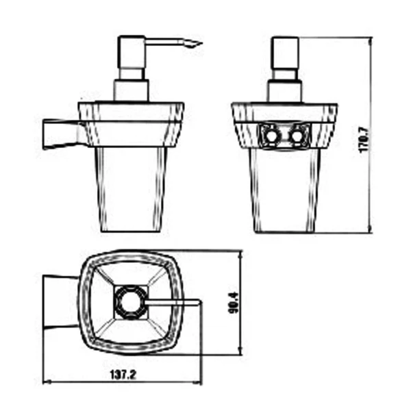 Фото Дозатор для жидкого мыла paini lady 89cr031vr