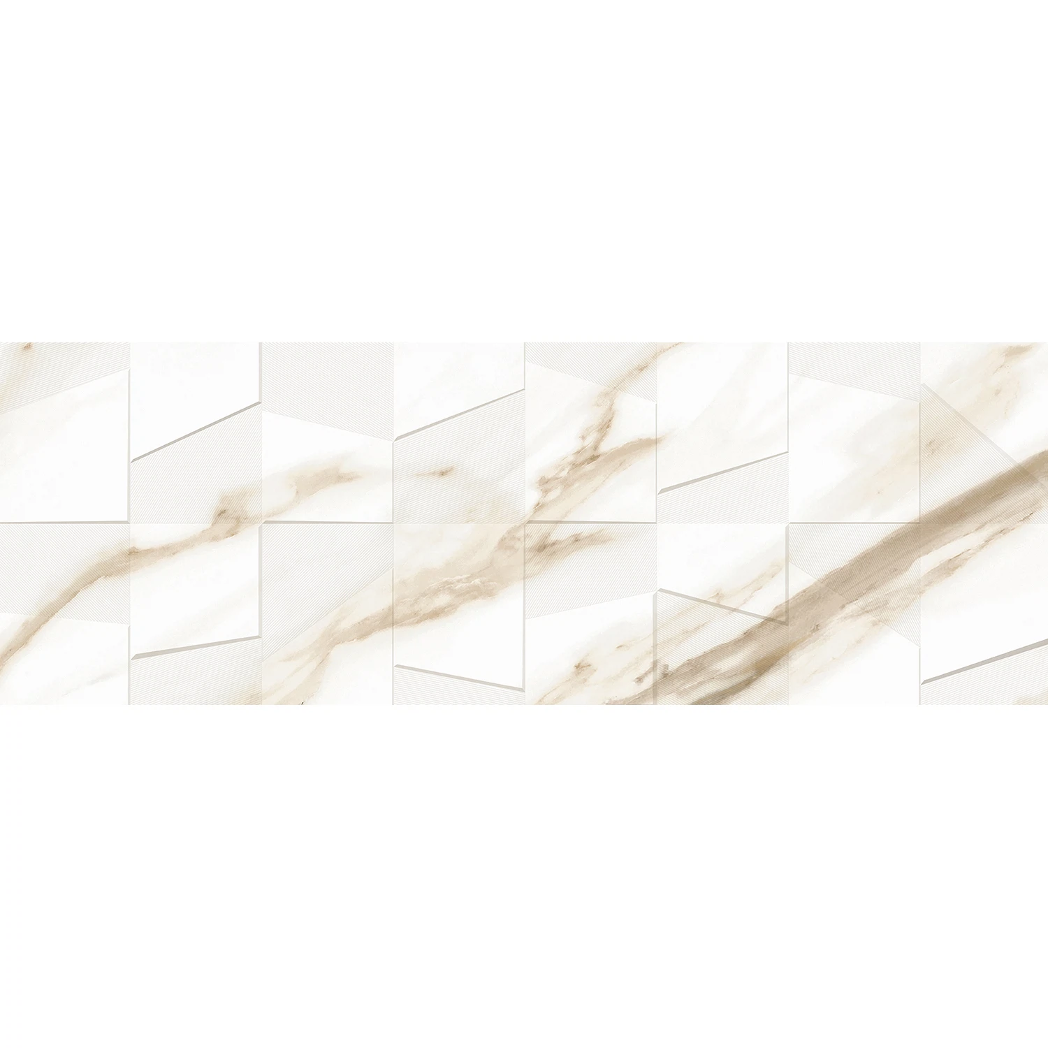 Изображение товара Керамическая настенная плитка Royal Gold 70x24.2 см бежевый глянцевый рельеф