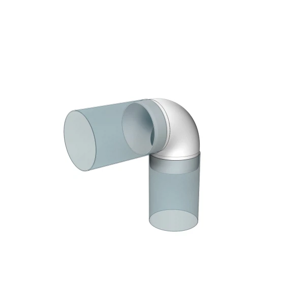 Фото Колено круглое 150мм пвх, 90град, 15ккп, эра