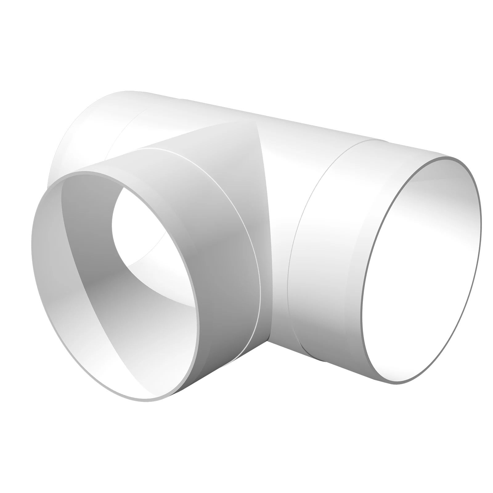 Изображение товара Тройник Т-образный круглый ПВХ 150 мм 15ТП ЭРА для вентиляции