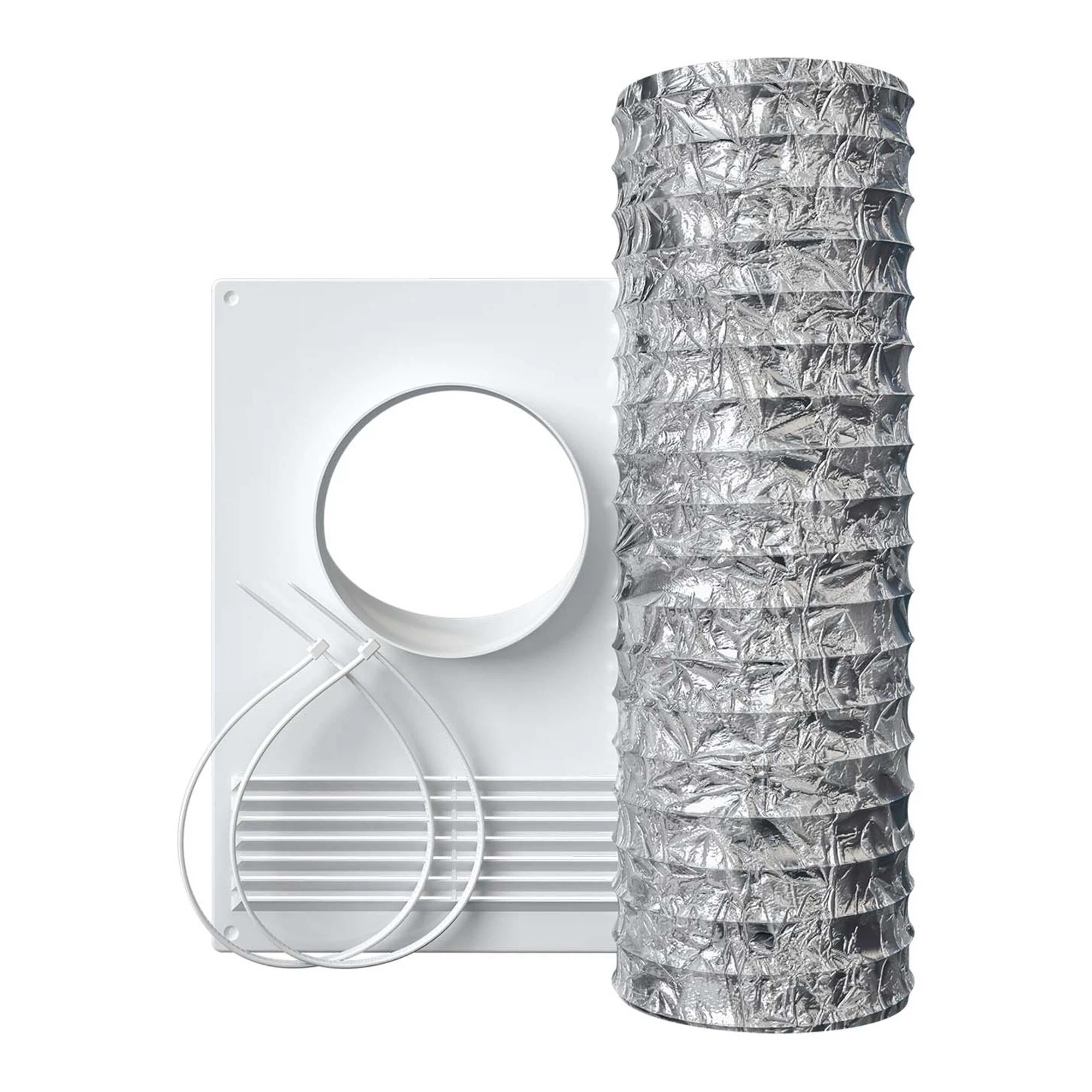 Изображение товара Вентиляционный набор 125мм (торц.площадка, воздуховод, хомуты), USV-start 125, ЭРА