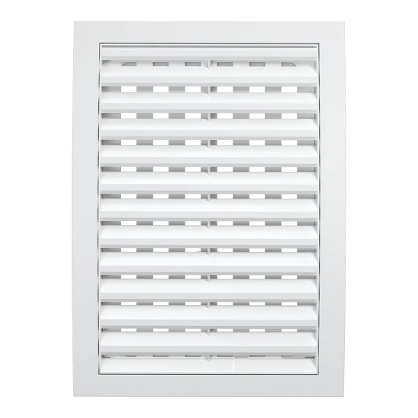 

решетка вентиляционная пвх 180*250мм (без фланца) белая, регул., 1825ррп, эра, Белый