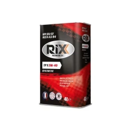 Масло моторное 4л RIXX TP X 5W-40 SN/CF,RX0007TPX