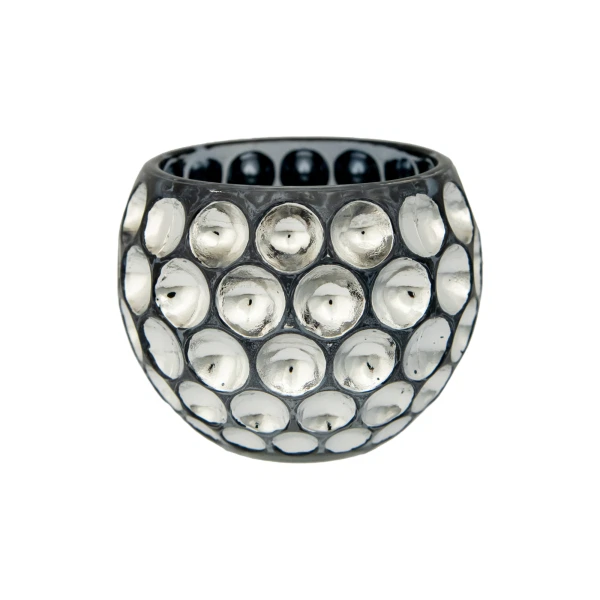 

подсвечник декоративный стеклянный 110*110*87 вещицы антрацит ngb-1