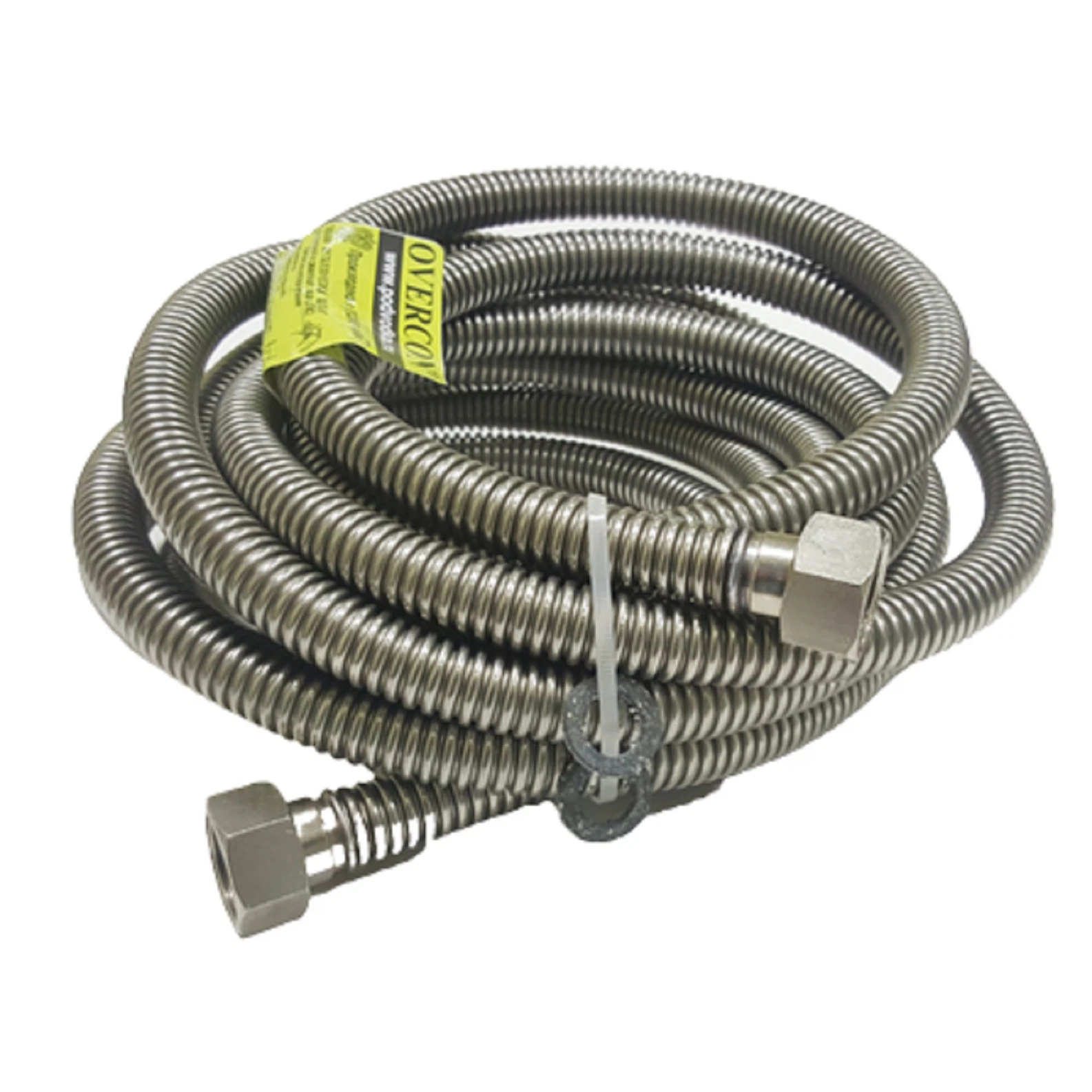 Изображение товара Overcon сильфовая подводка 1/2 1 метр крученая ПВХ в оплетке Россия