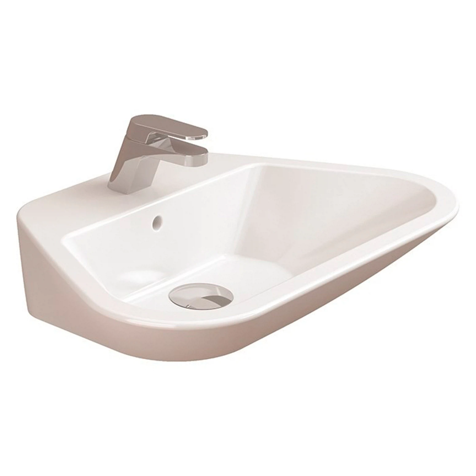 Изображение товара Раковина накладная для ванной комнаты Sanitana Glam 55 белая
