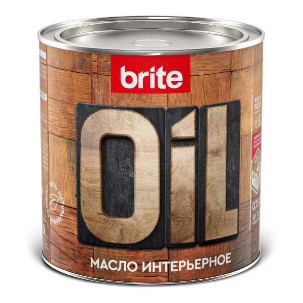 

масло brite flexx интерьерное бесцветное, банка 0,75 л, Бесцветный