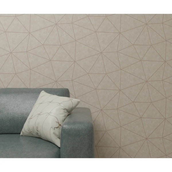 Фото Обои 10-1025-61 белвинил кассиопея флизелин 1,06*10м геометрия бежевый