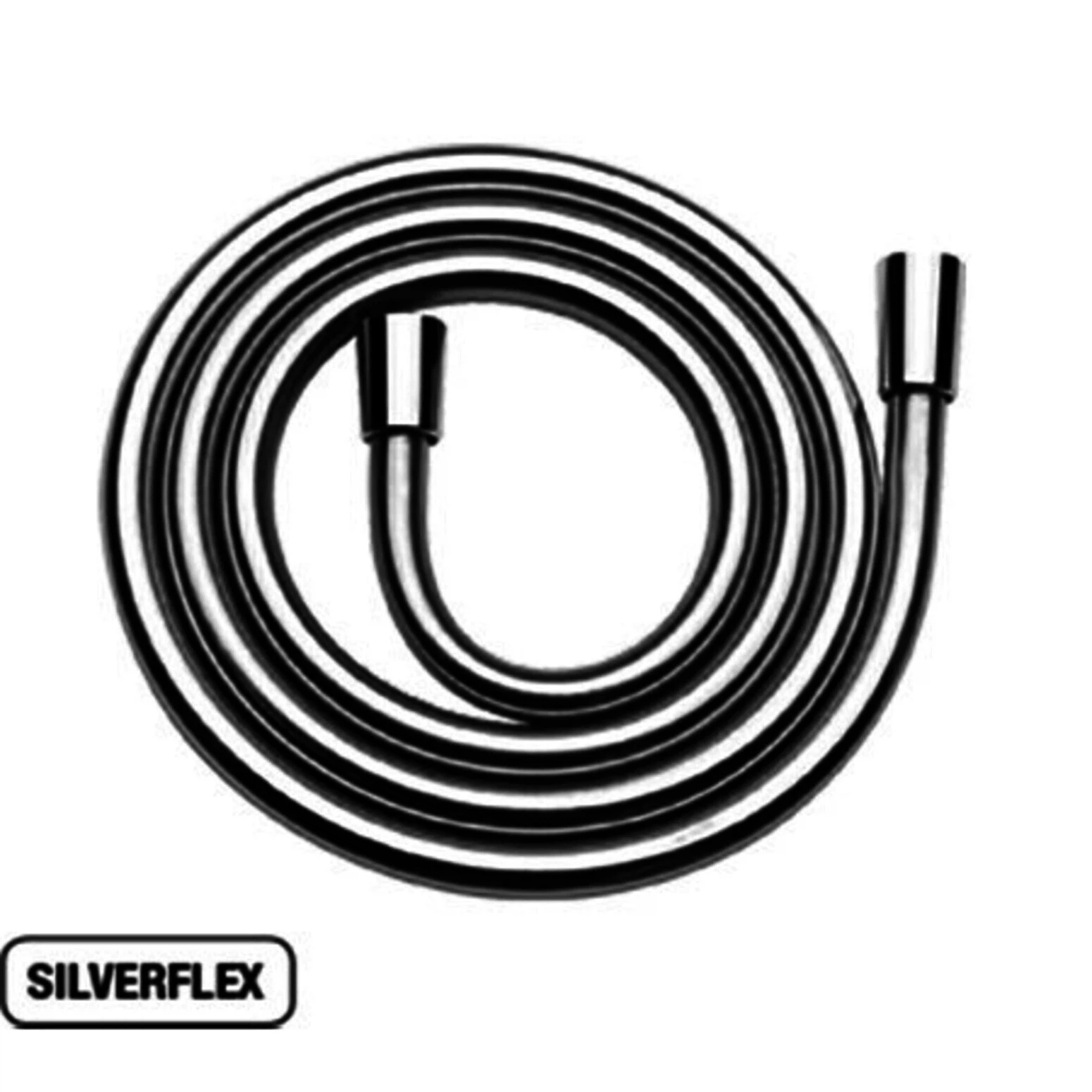 Изображение товара Шланг для душа Paini Silverflex 1,5м, силикон, хром, гарантия 2 года