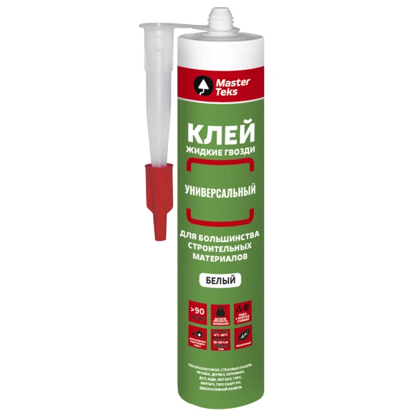 Клей полимерный masterteks  жг 90 кг/м2 универсальный
