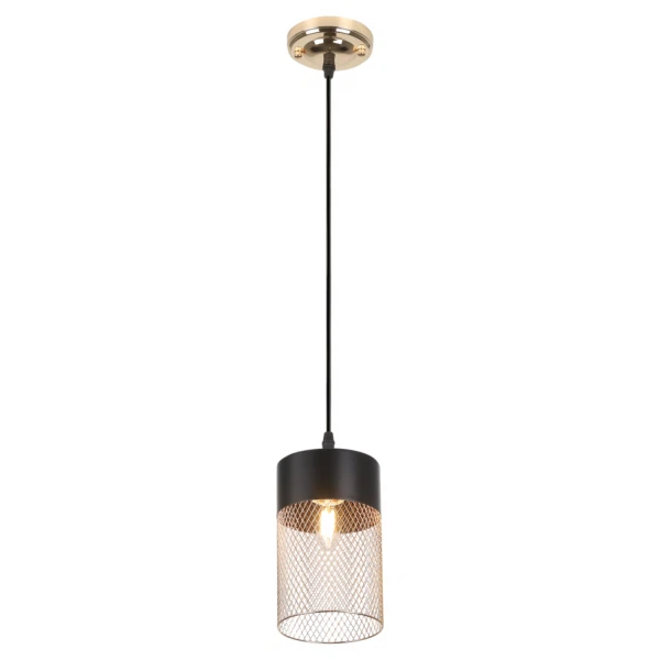 

светильник подвесной rivoli hulda 9068-201 е27 ip20 черный б0047523