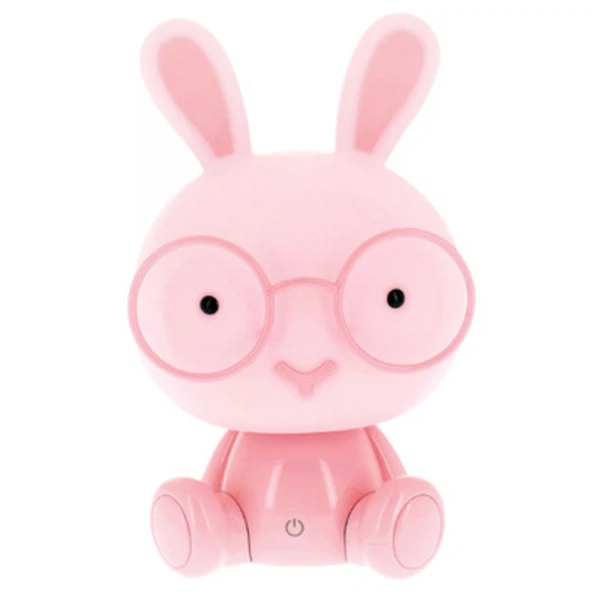 Фото Ночник camelion kd-892 заяц в очках 3вт розовый 13894