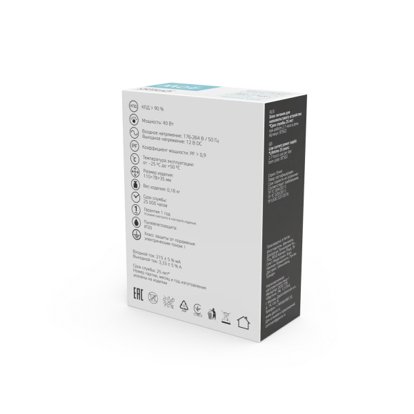 Блок питания gauss ip20 40вт bt502