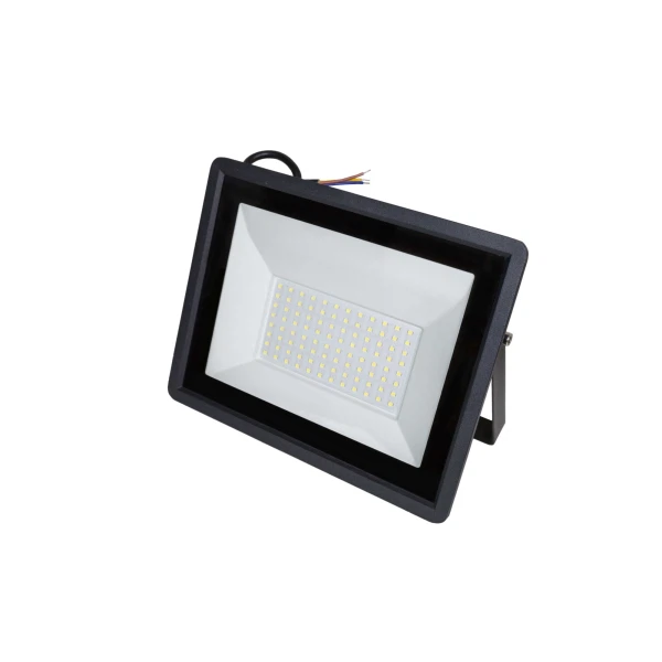 Прожектор светодиодный сириуса 100вт 6500к 8000лм ip65 черный sfl-100w-b-65k-3