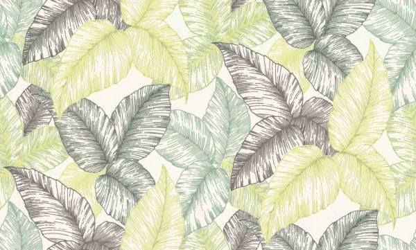 Фото Обои 20119-05 артекс флора вспененный винил 1,06*10,05м флористика зеленый