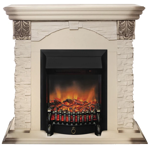 Фото Каминокомплект realflame dublin lux std/eug wt + fobos lux bl 10018667