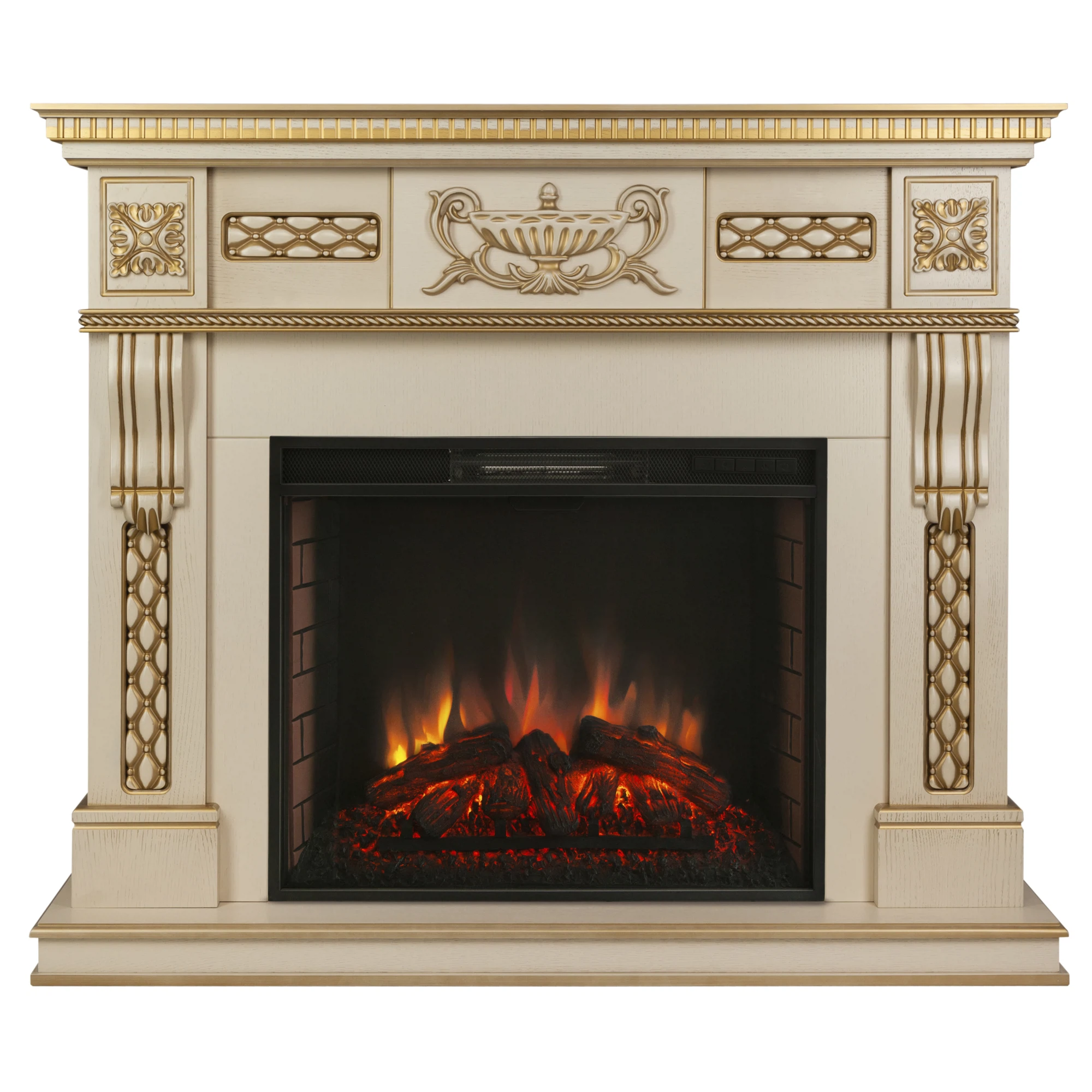Изображение товара Каминокомплект Realflame Corsica 26 lux WT с имитацией пламени и пультом