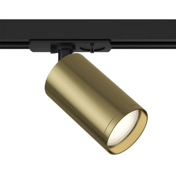 Светильник трековый эра tr39 15в gu10 латунь б0053311