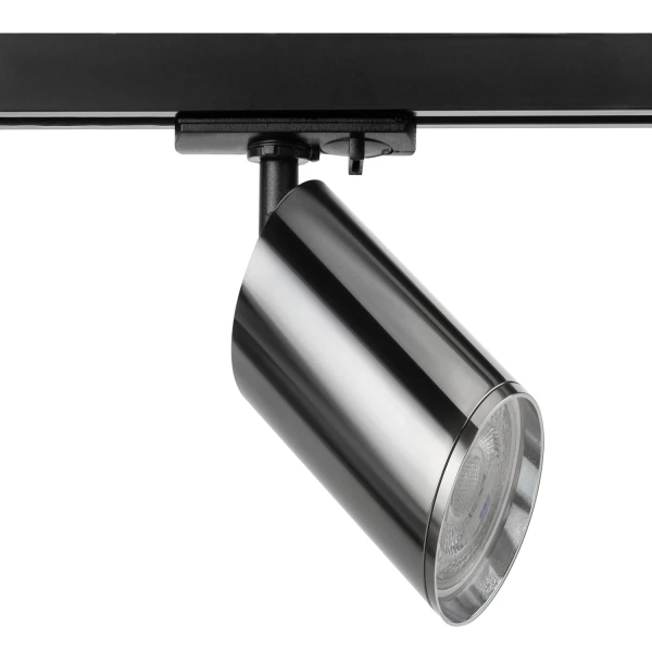 Фото Светильник трековый эра tr39 15в gu10 хром б0053313