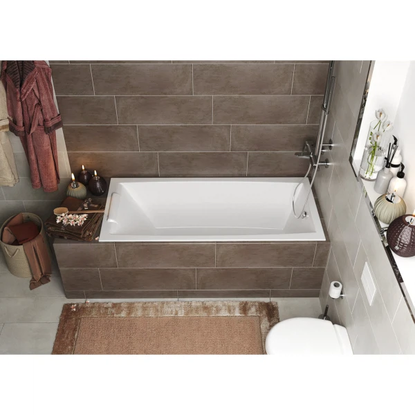 Фото Ванна акриловая Marka One Aelita Slim 150х75 встраиваемая 01ае1575слим