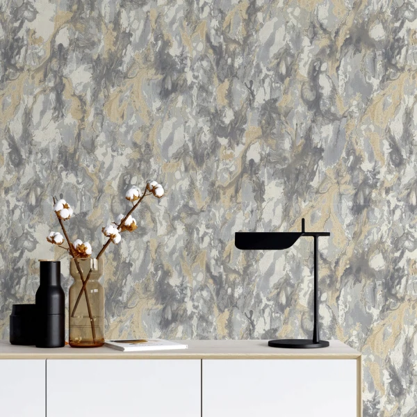

обои 7185-23 euro decor cuprum флизелин 1,06*10,05м геометрия серый