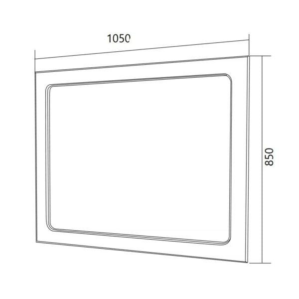 Зеркало без подсветки 1marka прованс 105х85 белый глянец у71972