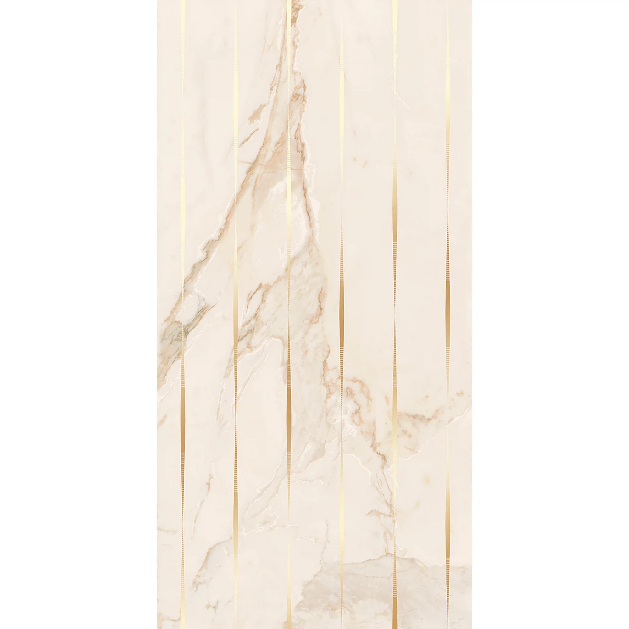 Изображение товара Декор 31.5x63 см CALACATTA GOLD с гладкой глянцевой поверхностью