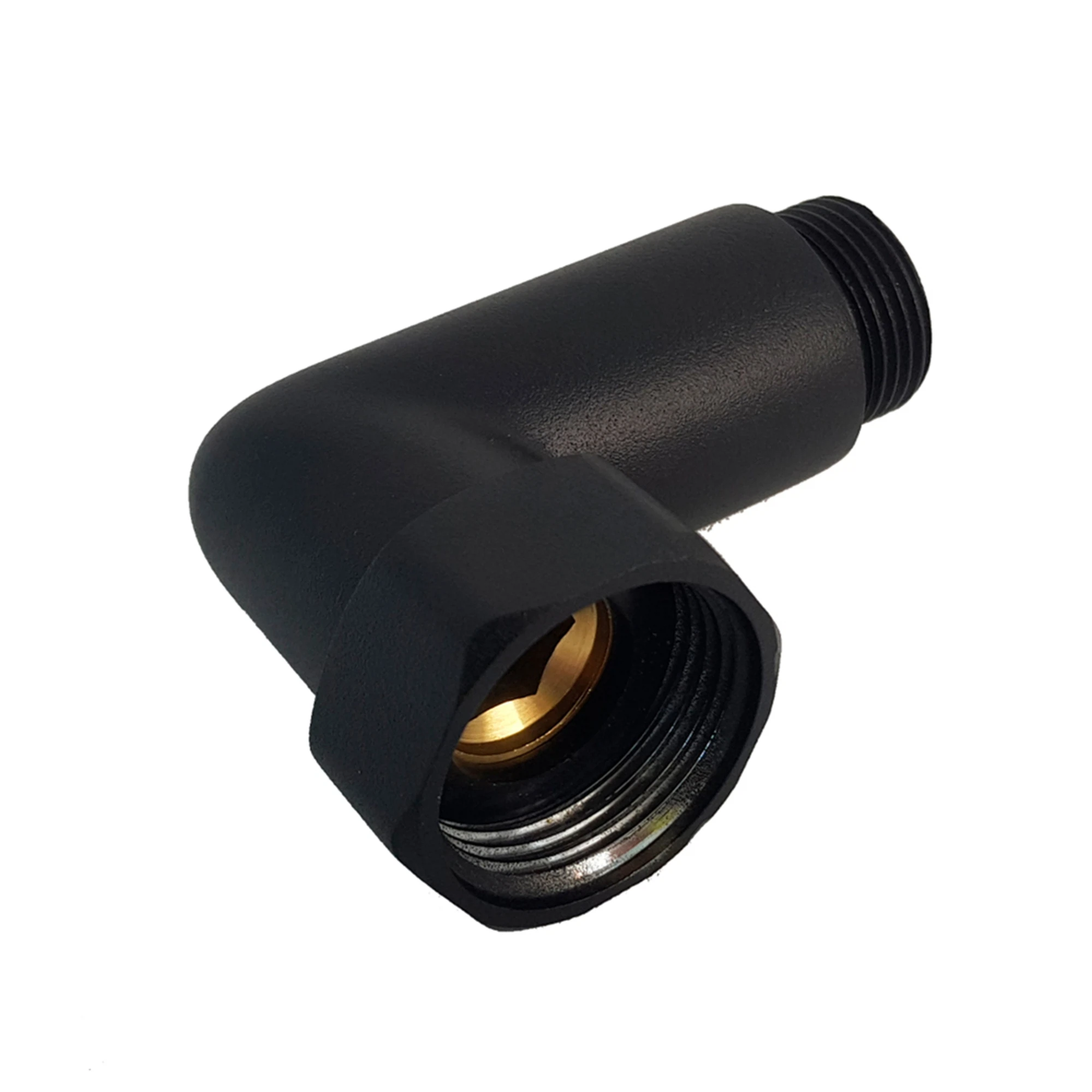 Изображение товара Уголь для подключения полотенцесушителя 1х3/4 черный муар комплект из 2 штук