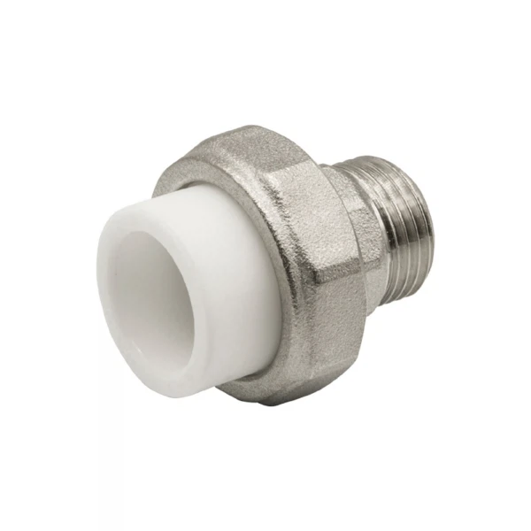 

муфта комб. разъемная, нар 20х1/2'' ever plast белый ()