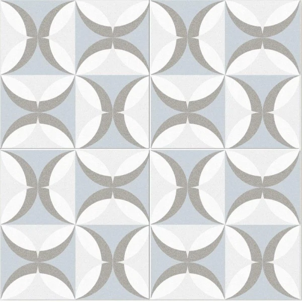 

плитка напольная cut narbonne ligth blue голубой 45x45 53608