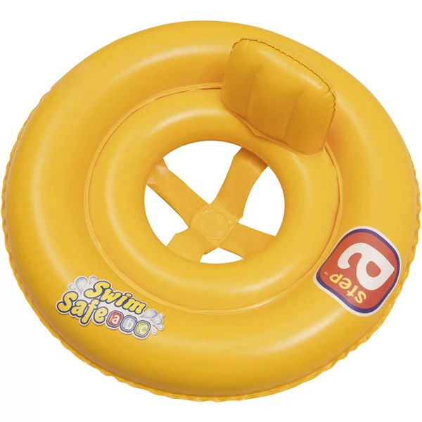 

круг надувной для плавания с сиденьем и спинкой двухкамерный swim safe, 69см, 32027 bestway