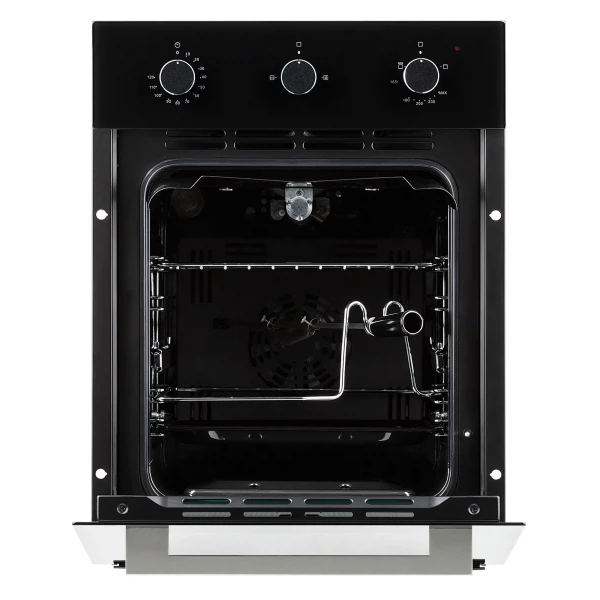 духовой шкаф газовый 45см черный krona stretto 45 bl