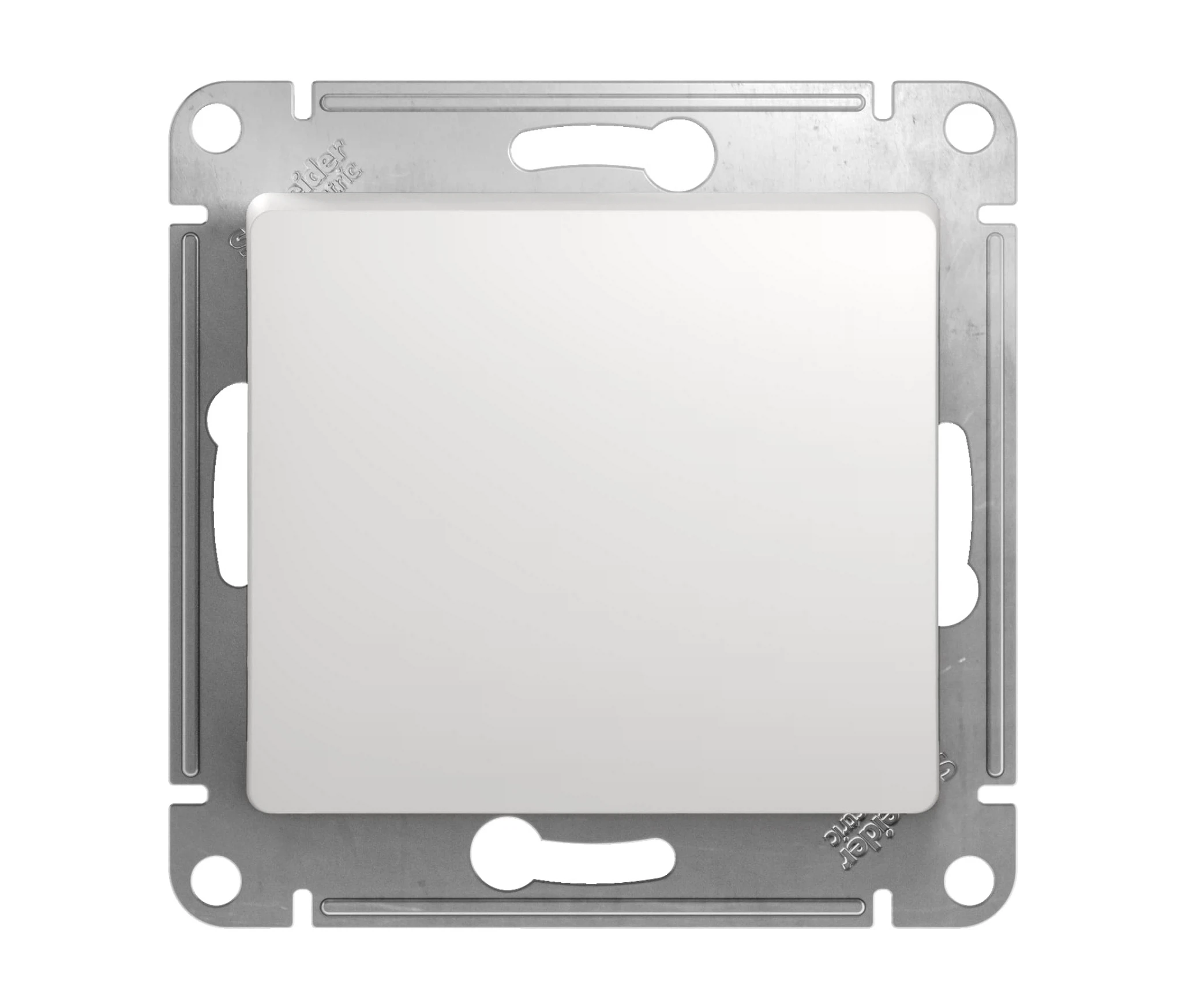 Изображение товара Выключатель белый 1 кл.Glossa GSL000111/Розетка 1-м белая Glossa с/з шторки с крышкой в сборе GSL000