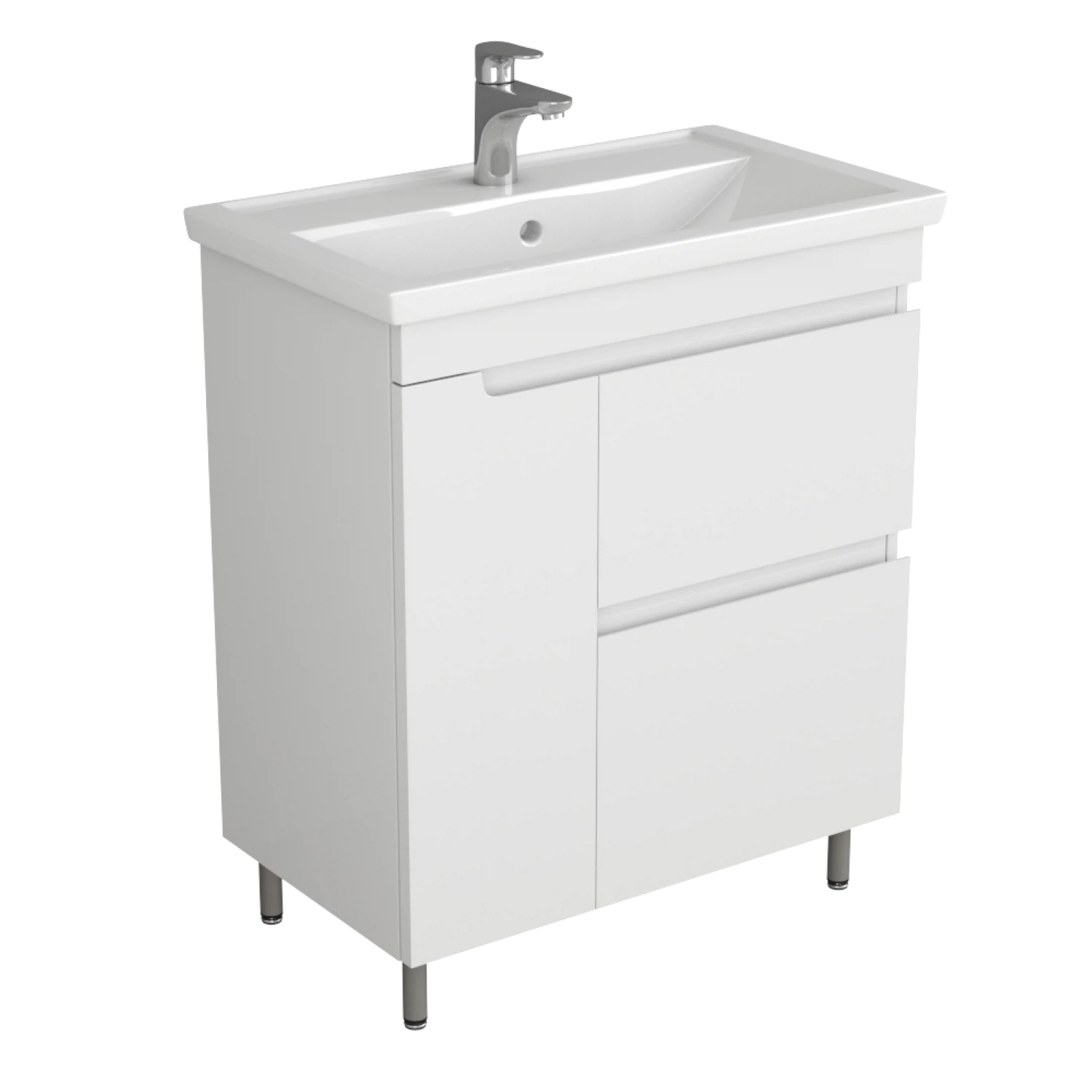 Изображение товара Тумба с раковиной Uncoria Брента 70 Белый глянец