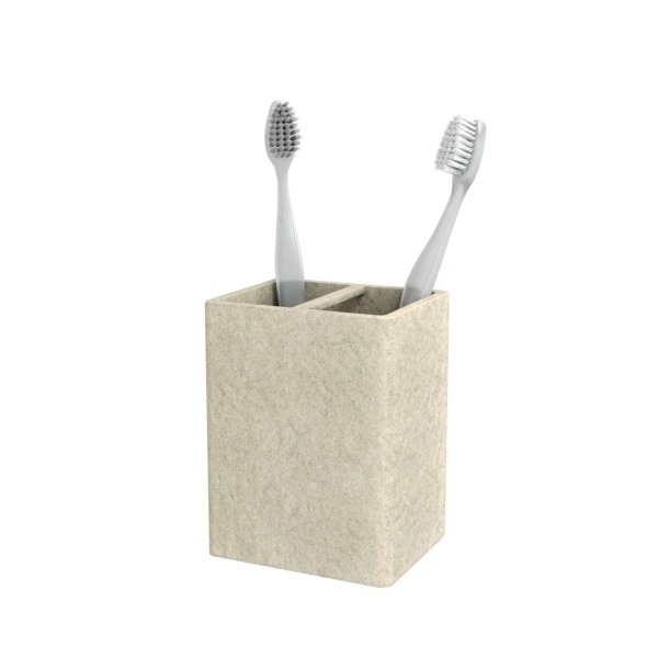 

стакан для зубных щеток настольный stone natural fora for-stn042nat