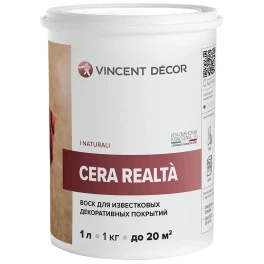 Воск Vincent Decor Cera Realta глянцевый для декоративных покрытий 1л