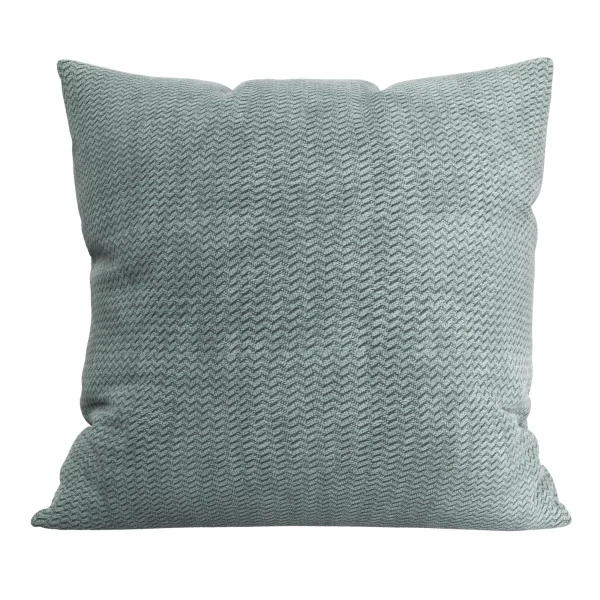 подушка декоративная нрава 44x44 велюр голубой