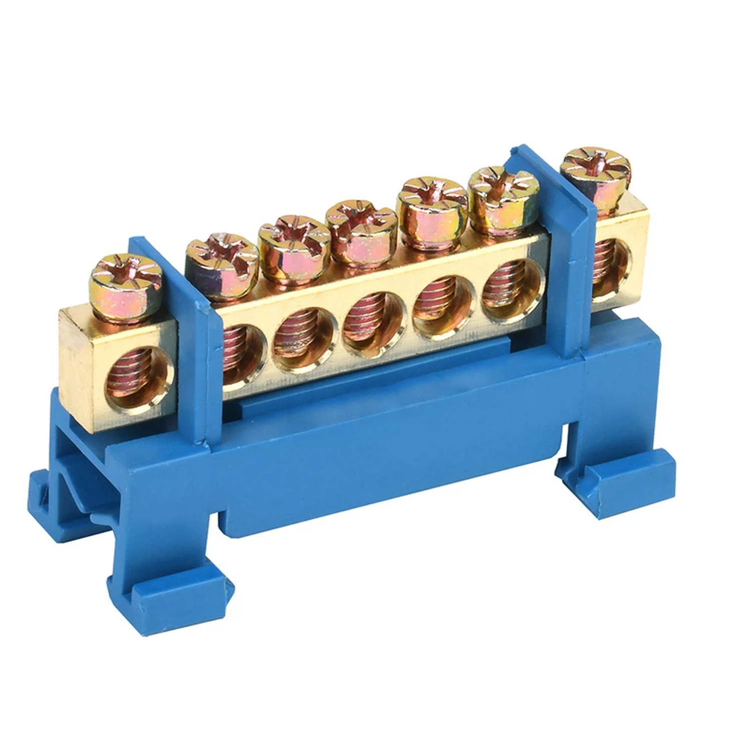 Изображение товара Шина нулевая 7 групп 6х9мм на DIN изоляторе Rexant 11-2352