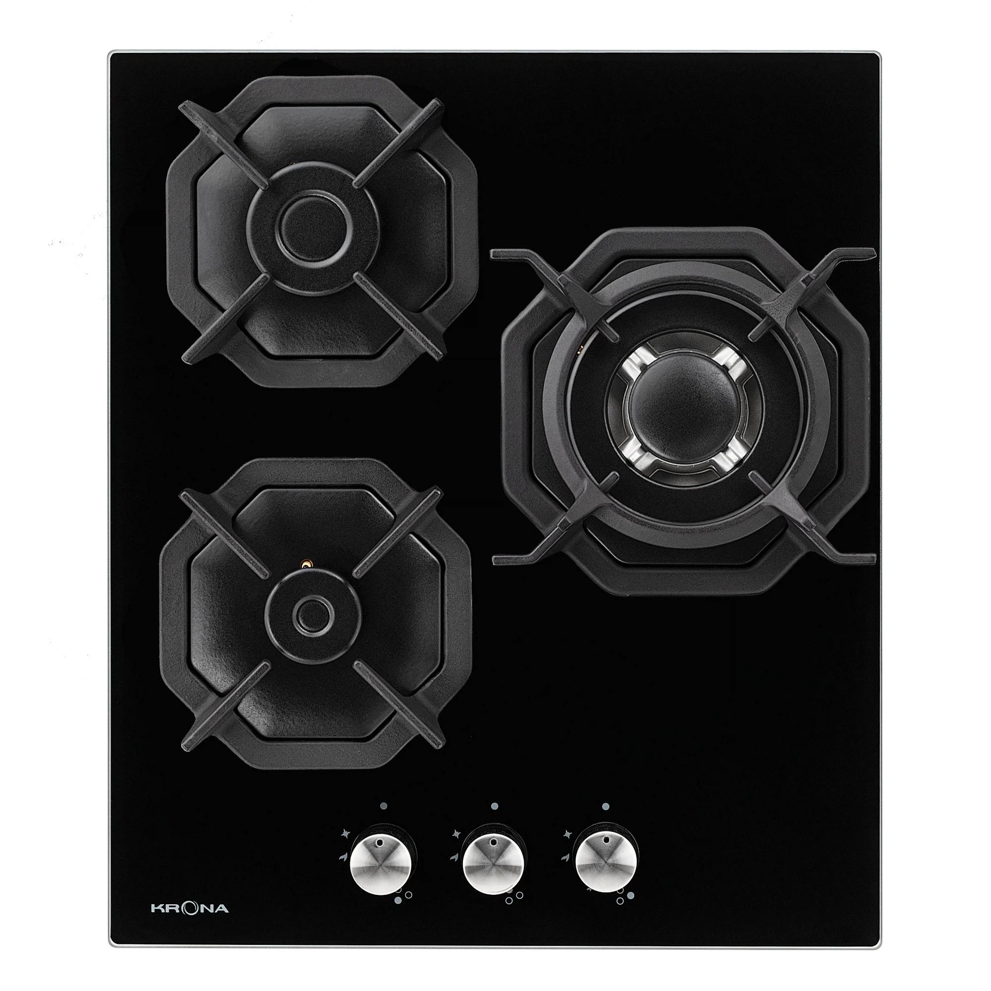 Изображение товара Встраиваемая газовая варочная поверхность Krona ALBERO BL 3 конфорки