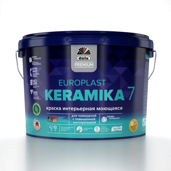 краска dufa premium europlast keramika 7 интерьерная база c 2,5л кухни и столовые группы