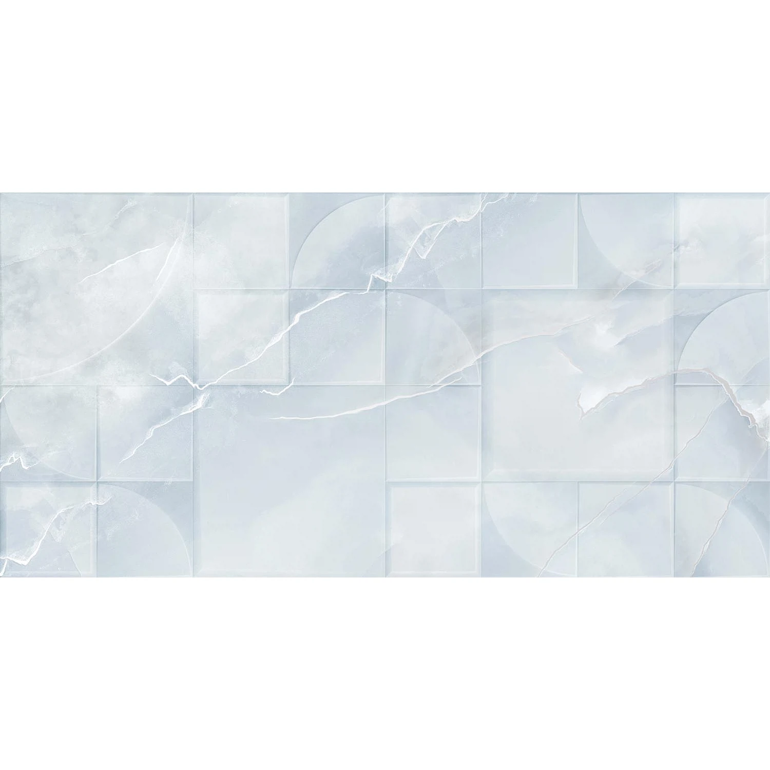 Изображение товара Керамическая плитка Onice Blu 31.5x63 см для стен с имитацией мрамора