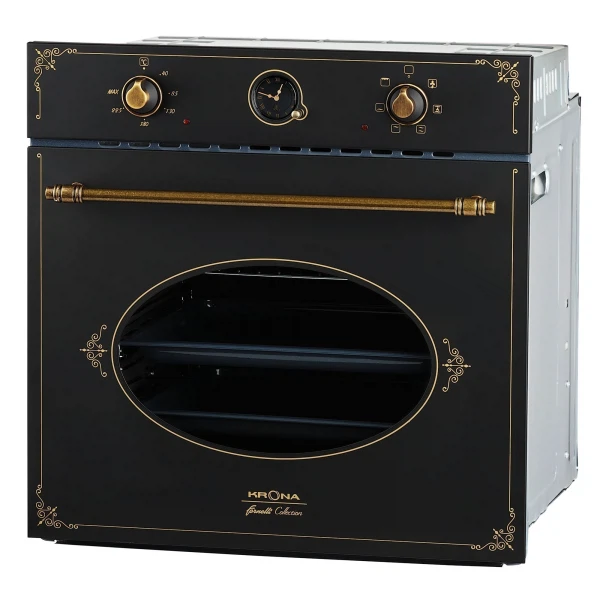 духовой шкаф электрический 60см черный krona merletto 60 an