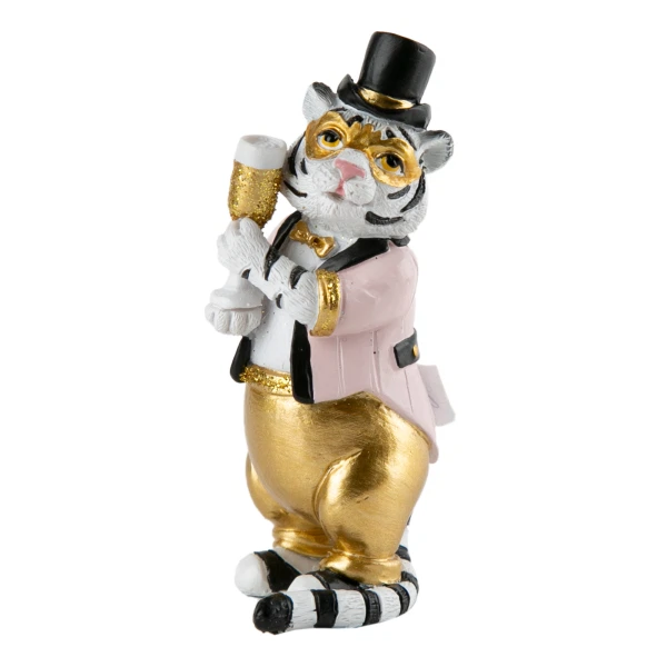 

декоративная фигурка тигр на балу из полирезины / 3,8*9,3*3,5см арт.87745