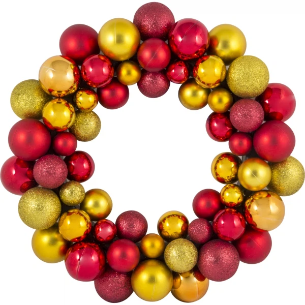 

украшение венок из шариков 33см sycb17-618, Красный