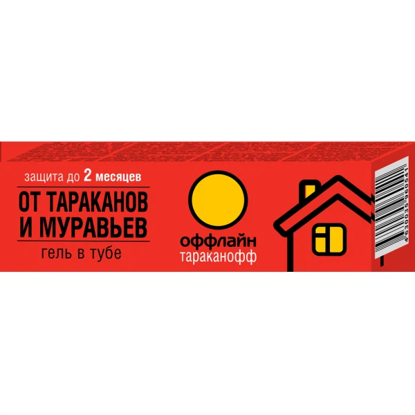 

гель от тараканов и муравьев тараканофф оффлайн туба 20мл