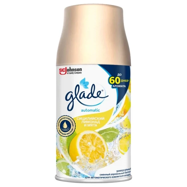 

glade automatic см. баллон сицилийский лимонад и мята 269мл