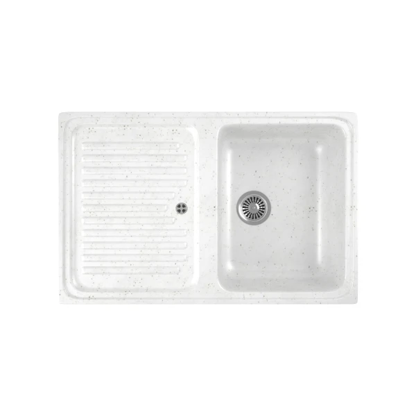 

мойка кухонная мраморная greenstone 78x51 grs-78-331 белый